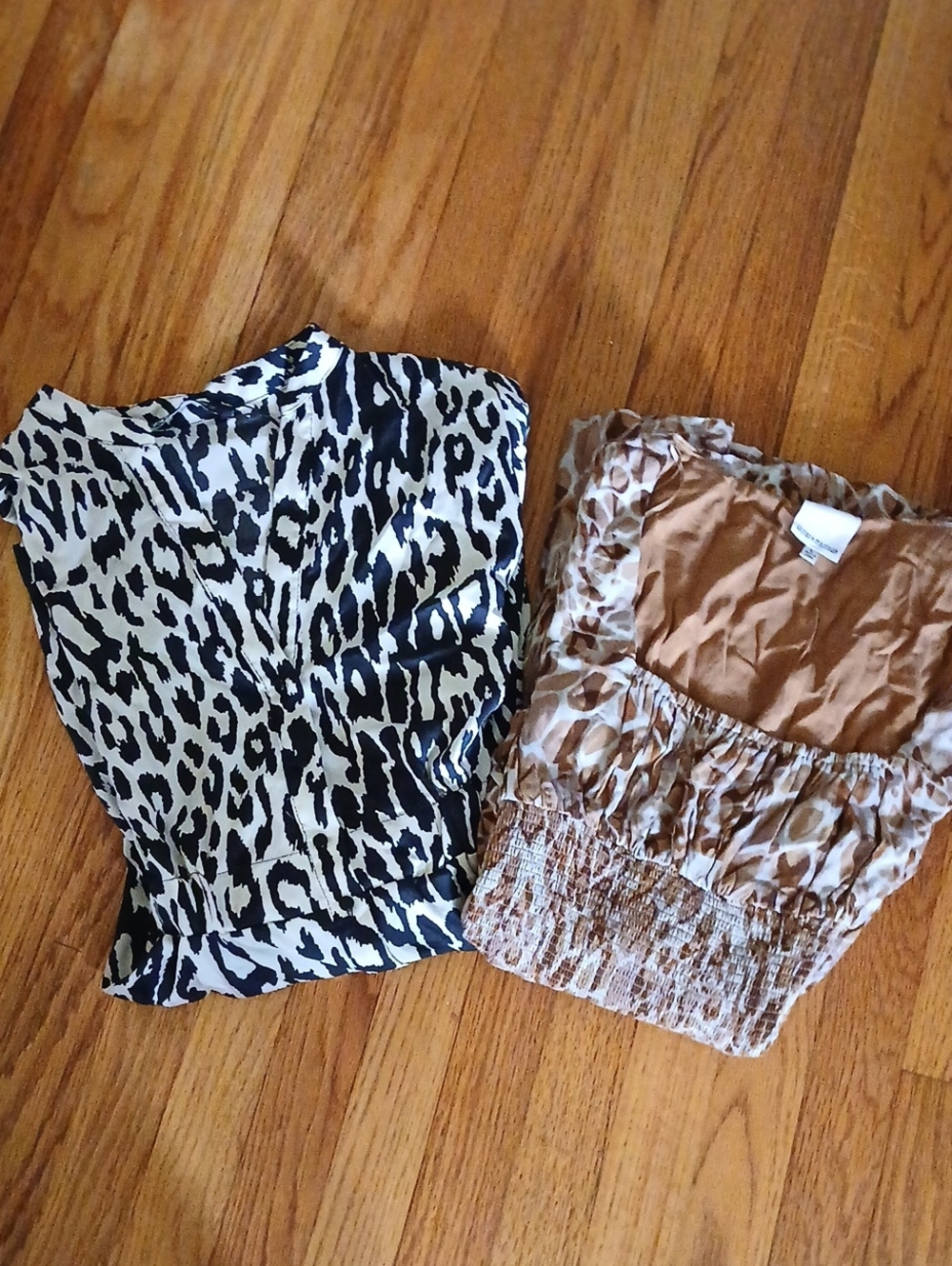 Bundle of Two Animal Print Women’s Dresses Zara & Skylar+Madison ■ Size L